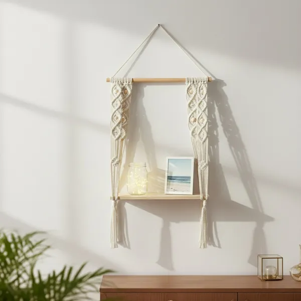Cream_Macrame_Wooden_Wall_Hanging_Shelf_With_Rope_Design