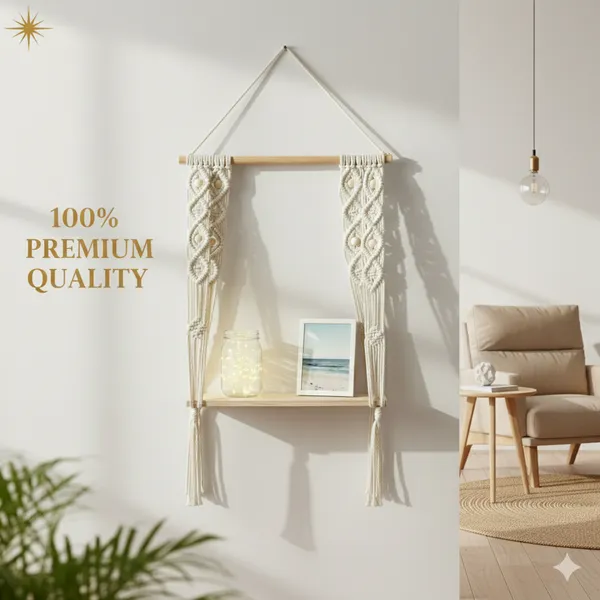 Cream_Macrame_Wooden_Wall_Hanging_Shelf_With_Rope_Design