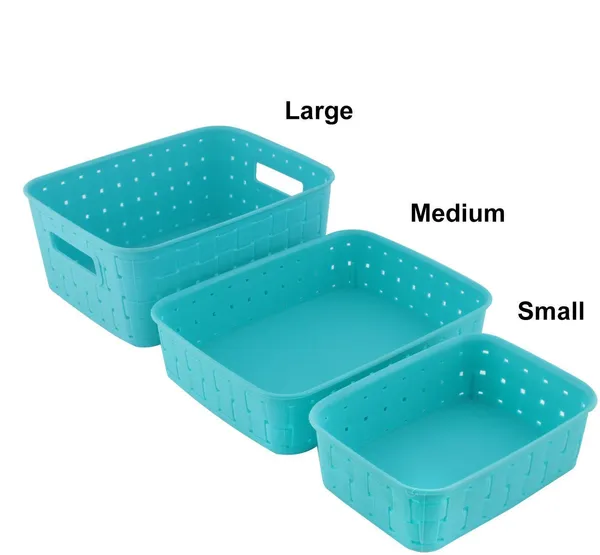 Blue_Plastic_Woven_Storage_Basket_Set_Of_3_Multipurpose_Organizer_Bins_With_Handles