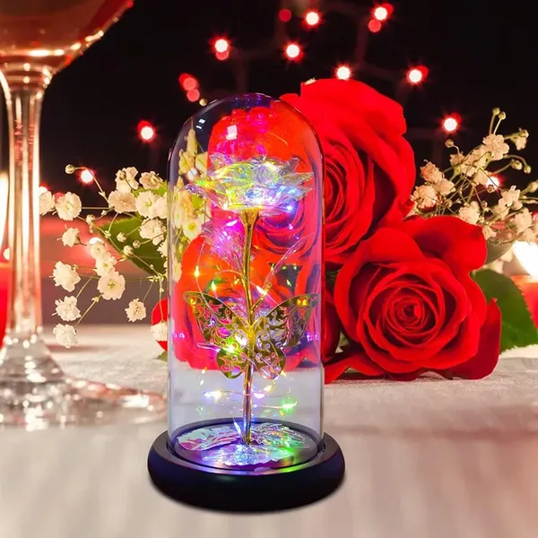 Purple_Enchanted_Galaxy_Rose_With_Golden_Butterfly_Led_Dome_Light