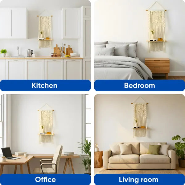 Cream_Macrame_Wall_Hanging_Shelf_With_Wooden_Rack