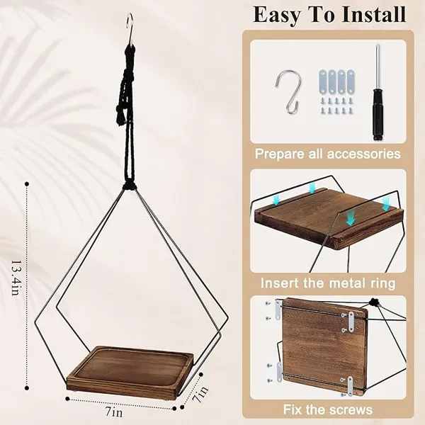 Beige_And_Black_Hanging_Wooden_Shelf_With_Geometric_Diamond_Frame