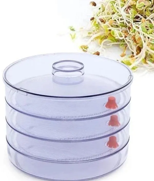 White_4Layer_Stackable_Sprout_Maker_Hygienic_Home_Sprouting_System_With_Drainage_Taps_20Cm