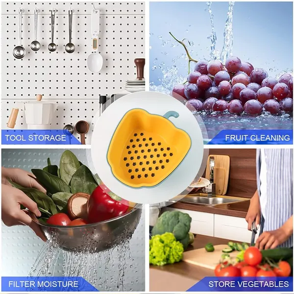 Yellow_Bell_Pepper_Shaped_Double_Layer_Colander_Strainer_With_Drain_Bowl