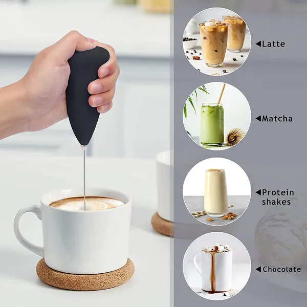 Black_Electric_Handheld_Milk_Frother_And_Coffee_Mixer