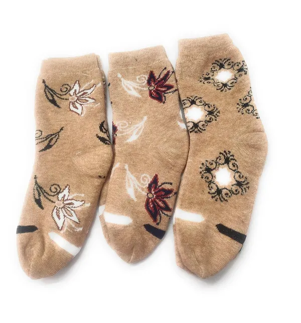 Beige_Premium_S_Woolen_Calf_Length_Thumb_Socks_For_Adults_(Pack_Of_3)