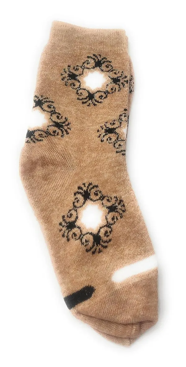 Beige_Premium_S_Woolen_Calf_Length_Thumb_Socks_For_Adults_(Pack_Of_3)
