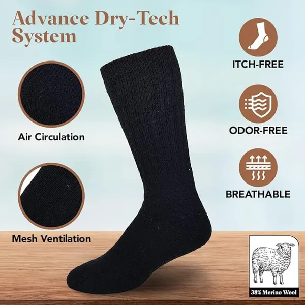Black_Premium_Terry_Cloth_Calf_Length_Socks_For_Adults_(Pack_Of_3)