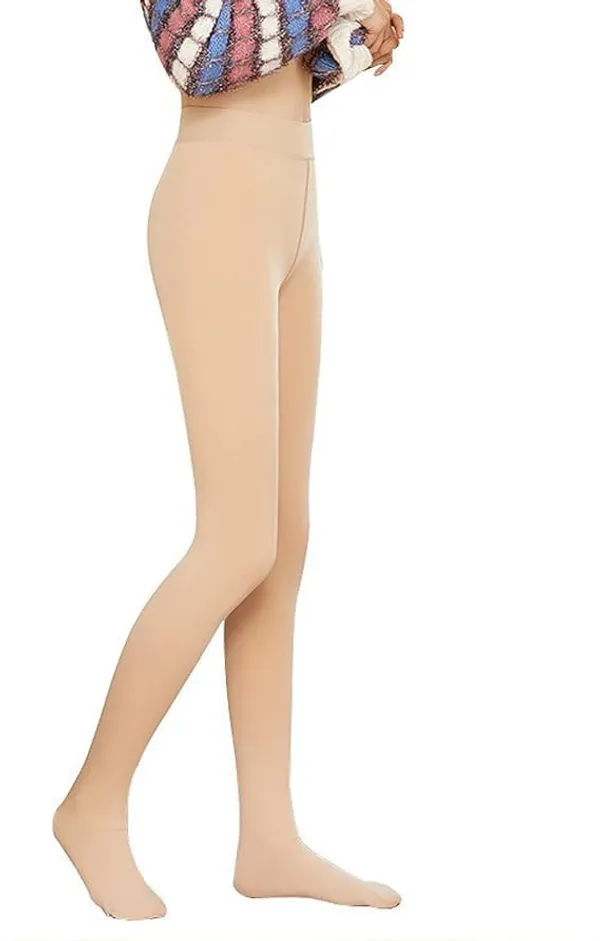 Skin_Premium_Thermal_Fleece_Leggings_With_Socks_For_Women