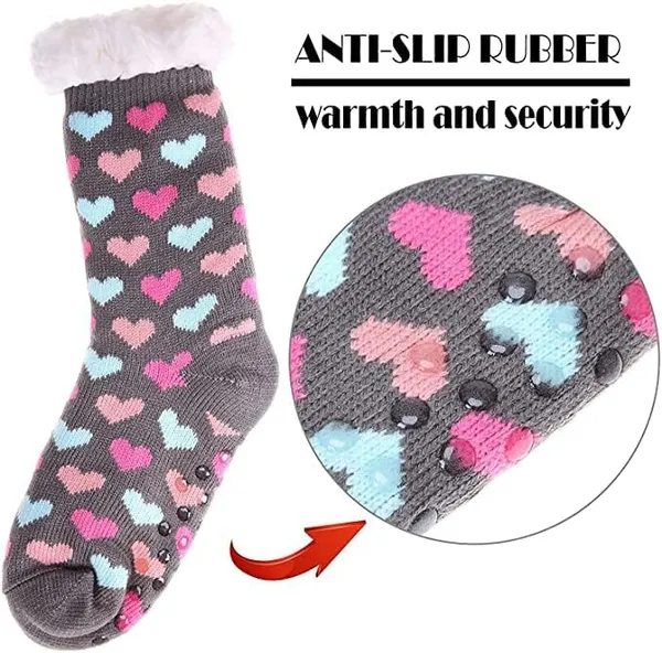 Multicolor_Premium_Fleece_Lined_Gripper_Socks_For_Adults_(Pack_Of_2)