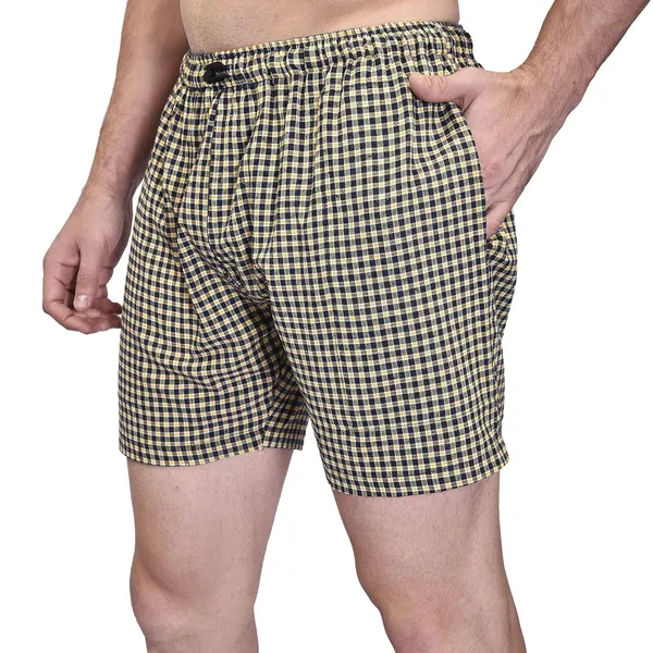Yellow_Premium_Cotton_Boxer_Shorts_With_Pocket_For_Mens