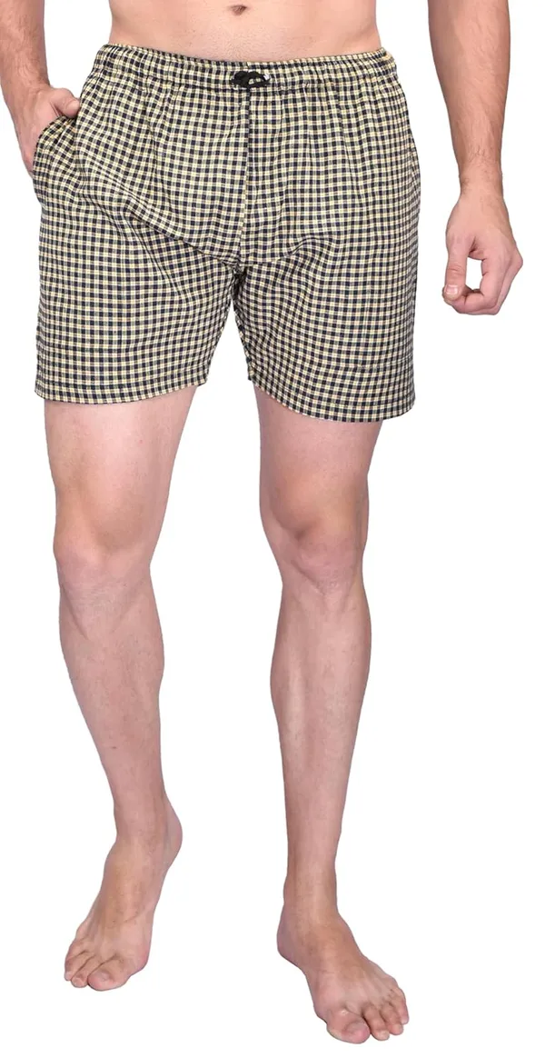 Yellow_Premium_Cotton_Boxer_Shorts_With_Pocket_For_Mens