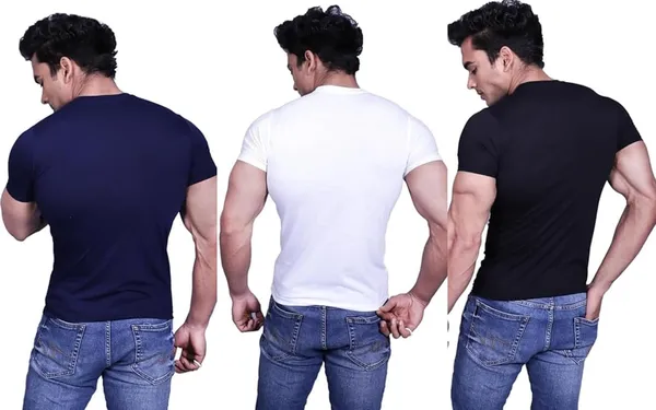 Blue_And_White_And_Black_Premium_Cotton_Blend_T-Shirt_For_Mens_(Pack_Of_3)