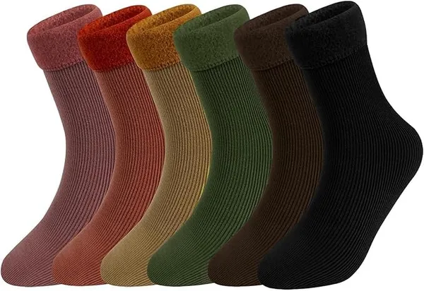 Multicolor_Premium_Thermal_Toe_Socks_For_Adults_(Pack_Of_6)