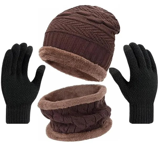 Brown_And_Black_Premium_Winter_Knit_Set_With_Beanie_Cap_Neck_Warmer_Scarf_And_Woolen_Gloves_For_Adults_(Pack_Of_4)