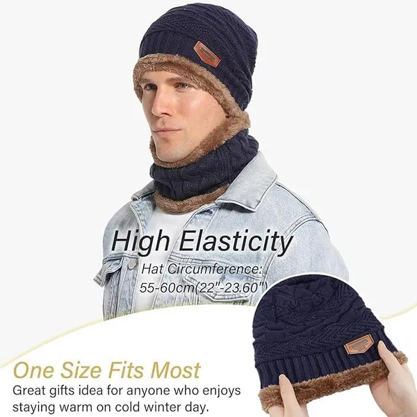 Navy_Blue_Premium_Winter_Knit_Set_With_Beanie_Cap_Neck_Warmer_Scarf_And_Woolen_Gloves_For_Adults_(Pack_Of_4)