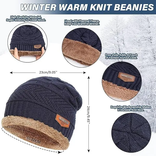 Navy_Blue_Premium_Winter_Knit_Set_With_Beanie_Cap_Neck_Warmer_Scarf_And_Woolen_Gloves_For_Adults_(Pack_Of_4)