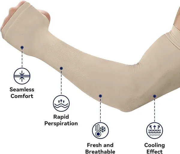 Grey_Premium_Arm_Sleeves_With_Uv_Protection_For_Adults_(Pack_Of_4)