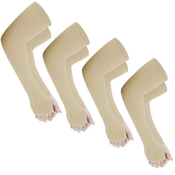 Beige_Premium_Arm_Sleeves_With_Uv_Protection_For_Adults_(Pack_Of_8)