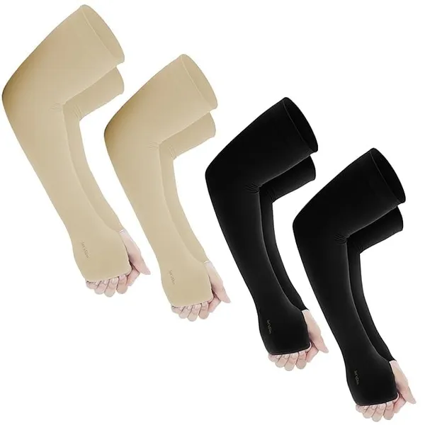 Beige_And_Black_Premium_Uv_Protection_Arm_Sleeves_For_Adults_(Pack_Of_8)
