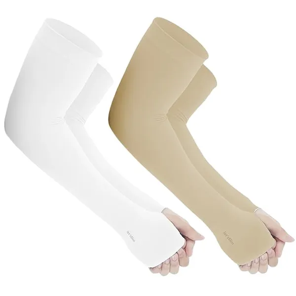 Skin_And_White_Premium_Arm_Sleeves_With_Uv_Protection_For_Adults_(Pack_Of_4)