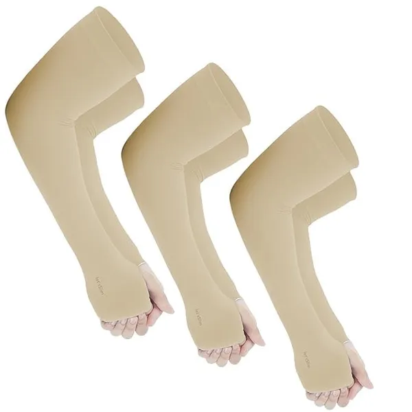 Beige_Premium_Arm_Sleeves_With_Uv_Protection_For_Adults_(Pack_Of_6)
