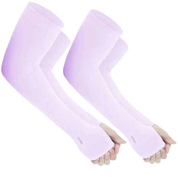Lavender_Premium_Arm_Sleeves_With_Uv_Protection_For_Adults_(Pack_Of_4)