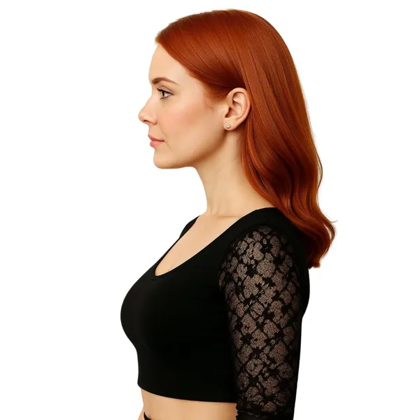 Black_Premium_Cotton_Lycra_Saree_Blouse_For_Women