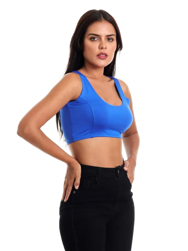 Blue_Premium_Cotton_Saree_Blouse_For_Mens