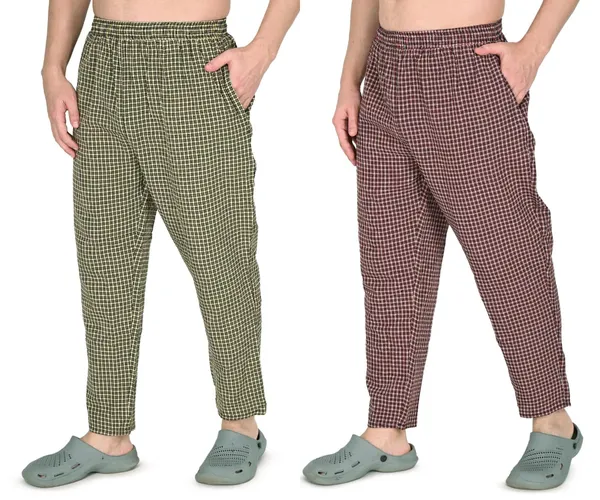 Yellow_And_Red_Premium_Cotton_Blend_Pyjama_For_Men_(Pack_Of_2)