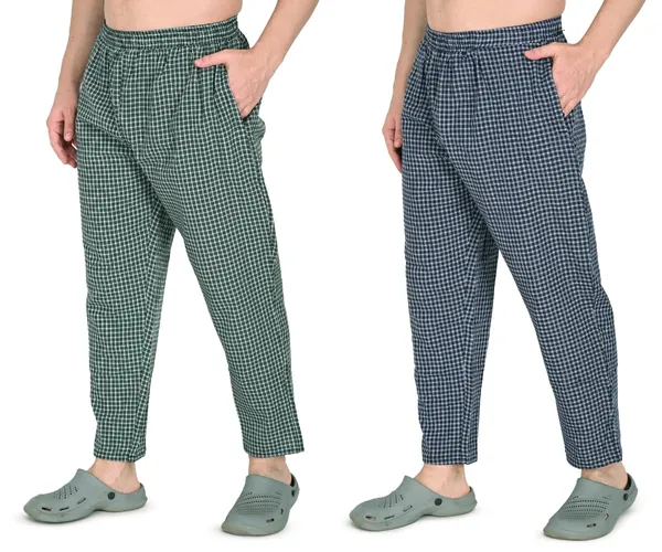 Green_And_Navy_Blue_Premium_Cotton_Blend_Pyjama_For_Men_(Pack_Of_2)