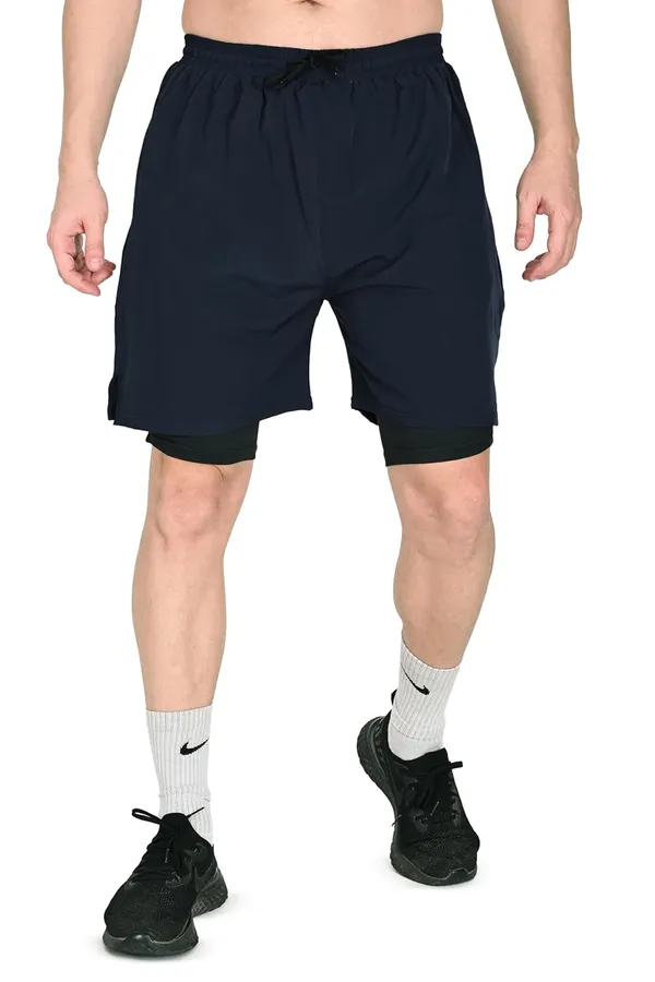 Blue_Premium_2_In_1_Active_Shorts_With_Inner_Tights_For_Men