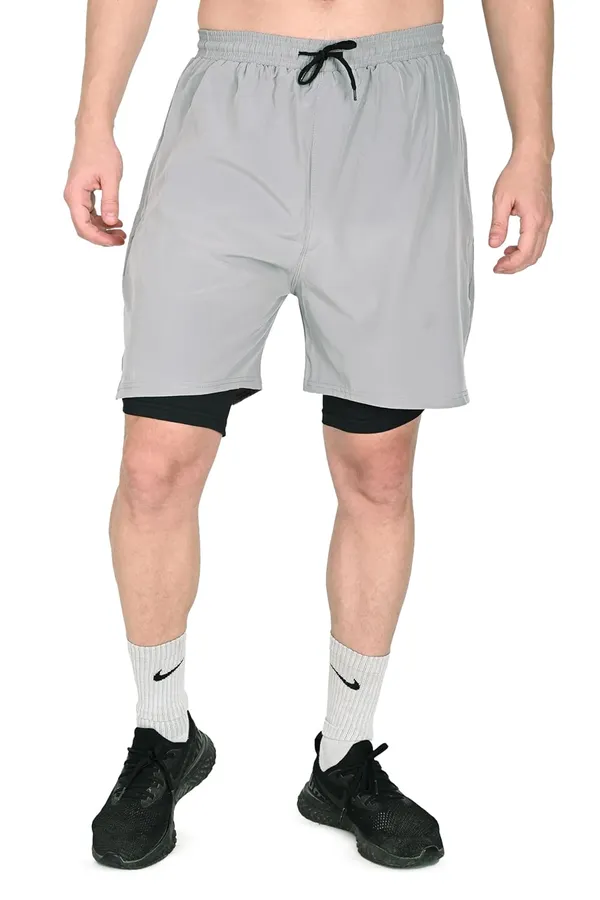Grey_Premium_Cotton_Checkered_Boxer_Shorts_Ultra_Light_Breathable_With_Pocket_Regular_Fit_Mid_Rise_For_Men