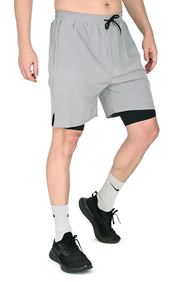 Grey_Premium_Cotton_Checkered_Boxer_Shorts_Ultra_Light_Breathable_With_Pocket_Regular_Fit_Mid_Rise_For_Men
