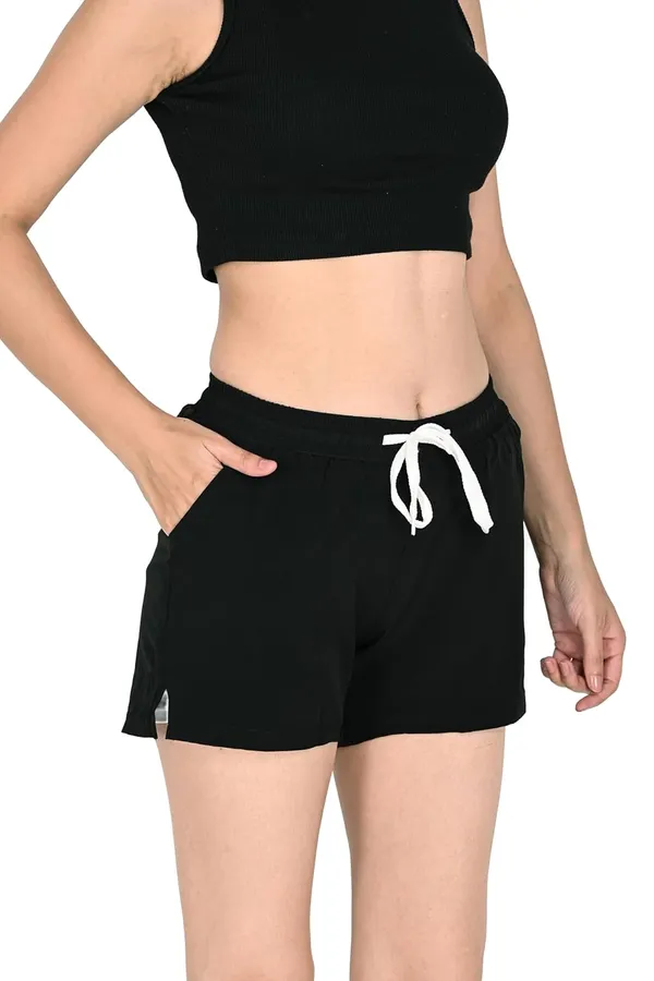 Black_Premium_2_In_1_Running_Shorts_With_Inner_Tights_For_Women