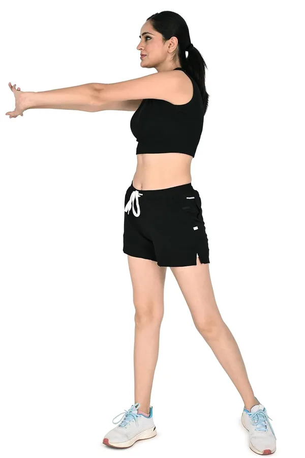 Black_Premium_2_In_1_Running_Shorts_With_Inner_Tights_For_Women