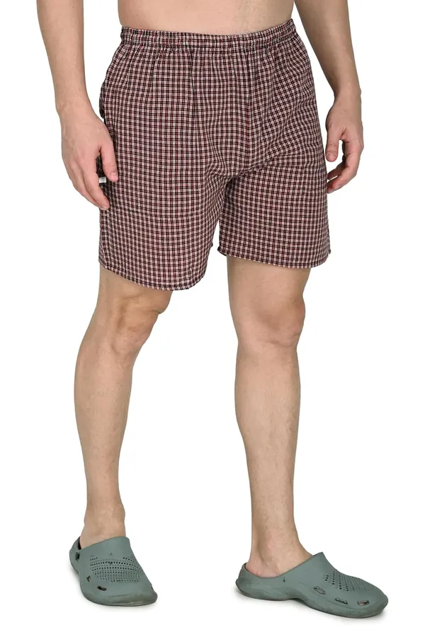 Red_Premium_Cotton_Checkered_Boxer_Shorts_Ultra_Light_Breathable_With_Pocket_Regular_Fit_Mid_Rise_For_Men_(Pack_Of_4)