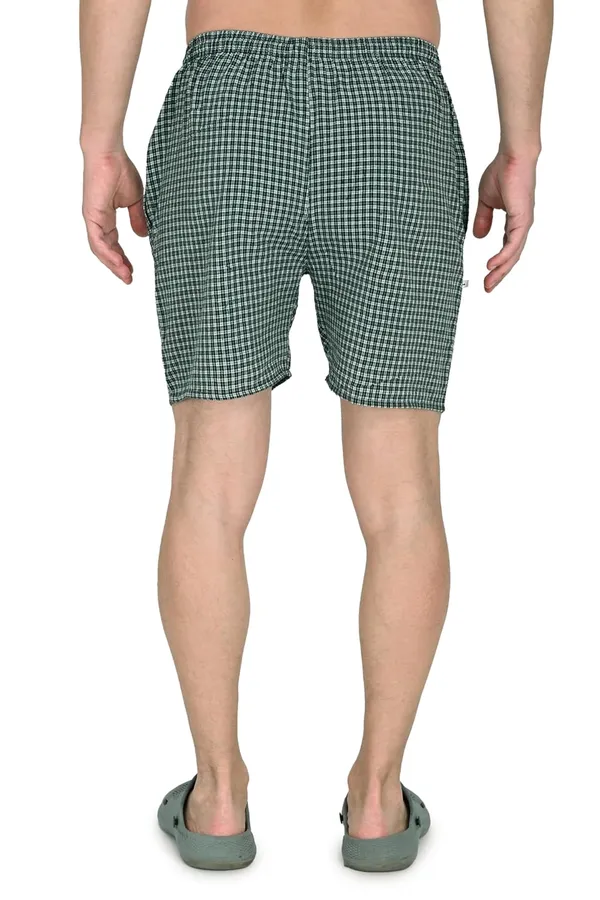 Green_Premium_Cotton_Checkered_Boxer_Shorts_Ultra_Light_Breathable_With_Pocket_Regular_Fit_Mid_Rise_For_Men
