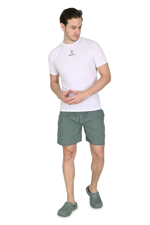 Red_And_Green_Premium_Cotton_Checkered_Boxer_Shorts_With_Pocket_Ultra_Light_Soft_Comfort_For_Women