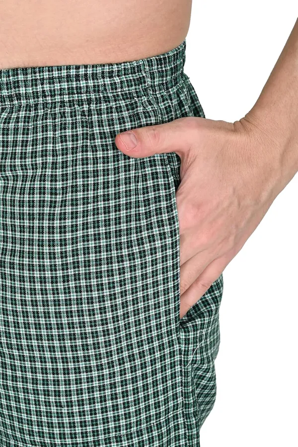 Red_And_Green_Premium_Cotton_Checkered_Boxer_Shorts_With_Pocket_Ultra_Light_Soft_Comfort_For_Women