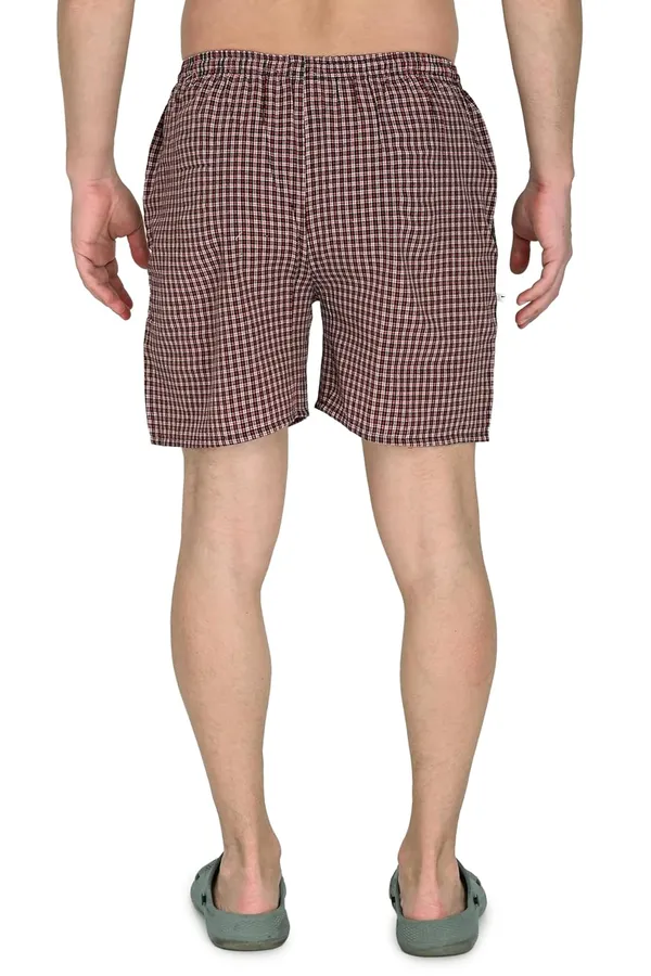 Red_And_Green_Premium_Cotton_Checkered_Boxer_Shorts_With_Pocket_Ultra_Light_Soft_Comfort_For_Women