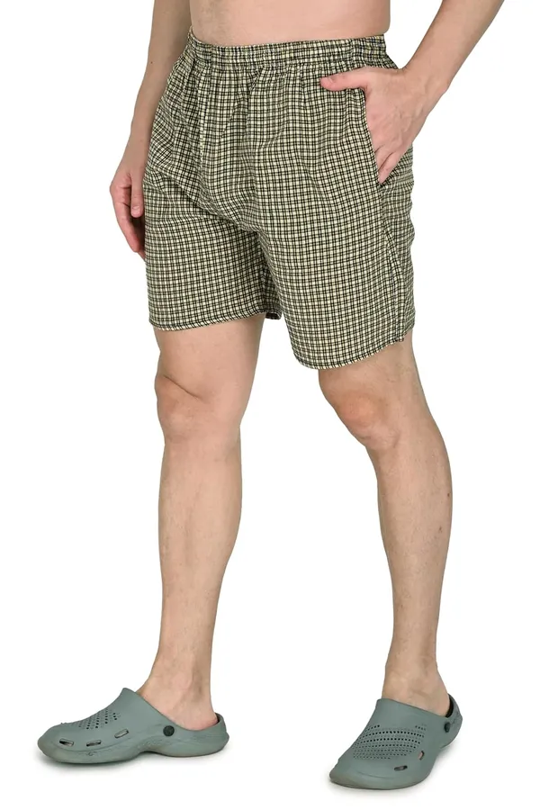 Yellow_And_Green_Premium_Cotton_Checkered_Boxer_Shorts_With_Pocket_Ultra_Light_Soft_Comfort_For_Mens_(Pack_Of_2)
