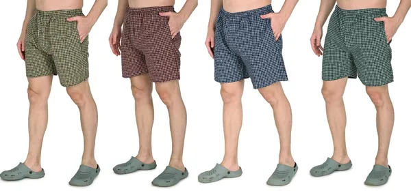 Red_And_Green_And_Blue_And_Yellow_Cotton_Checkered_Ultra_Light_Soft_Fabric_Regular_Fit_Mid_Rise_Breathable_With_Pocket_Boxer_Shorts_For_Men_(Pack_Of_4)