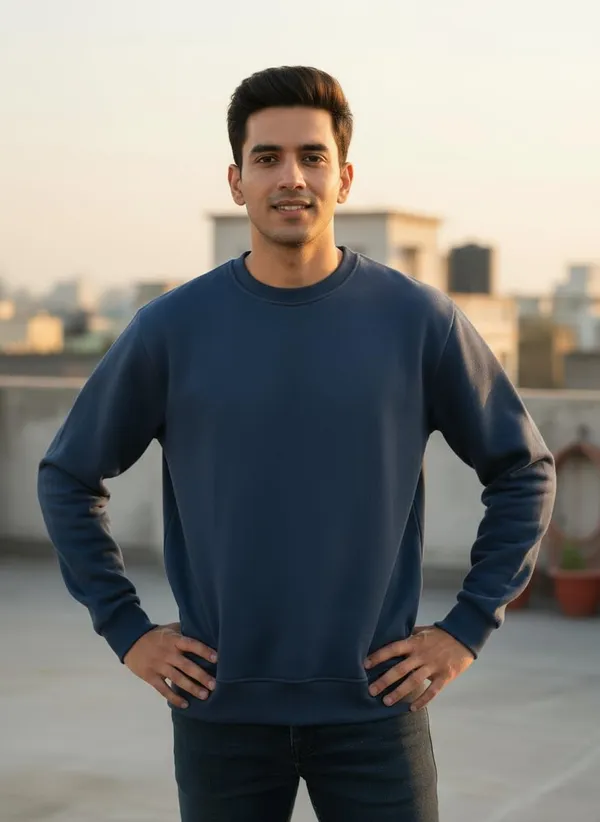 Navy_Blue_Premium_Round_Neck_Sweatshirt_For_Men