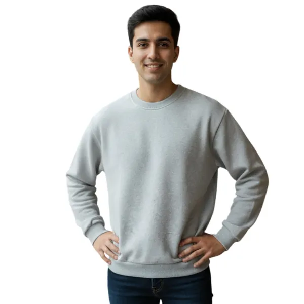 Grey_Premium_Round_Neck_Sweatshirt_For_Men