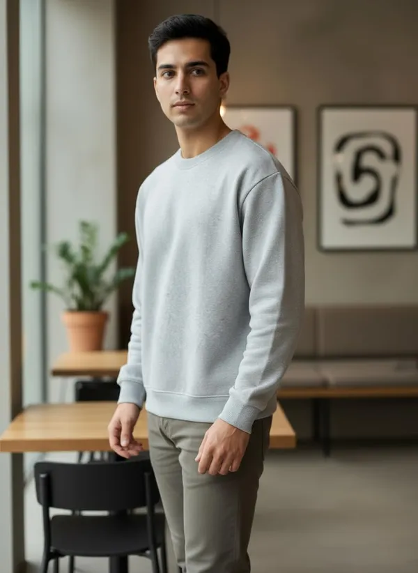 Grey_Premium_Round_Neck_Sweatshirt_For_Men