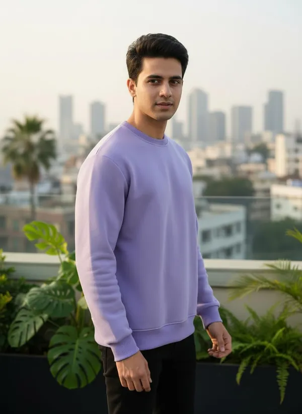 Lavender_Premium_Round_Neck_Sweatshirt_For_Men