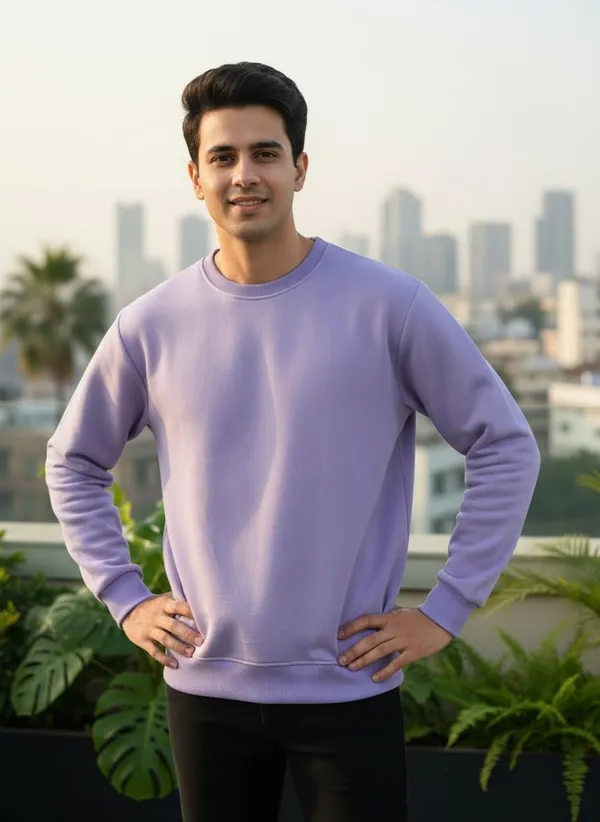 Lavender_Premium_Round_Neck_Sweatshirt_For_Men