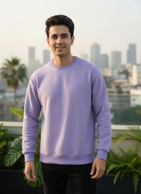 Lavender_Premium_Round_Neck_Sweatshirt_For_Men