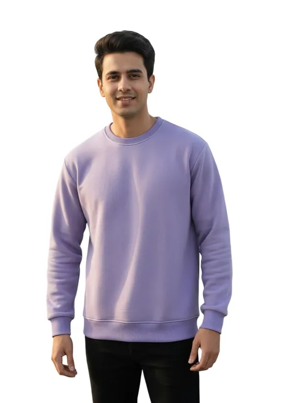 Lavender_Premium_Round_Neck_Sweatshirt_For_Men